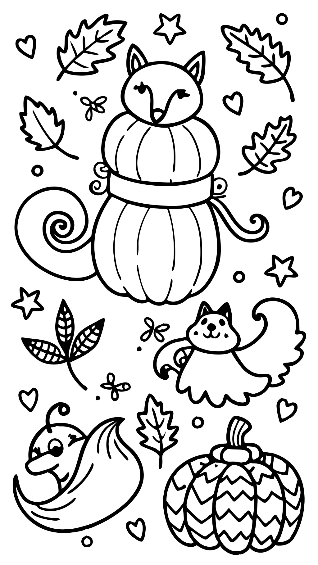 coloriages d’automne pour adultes